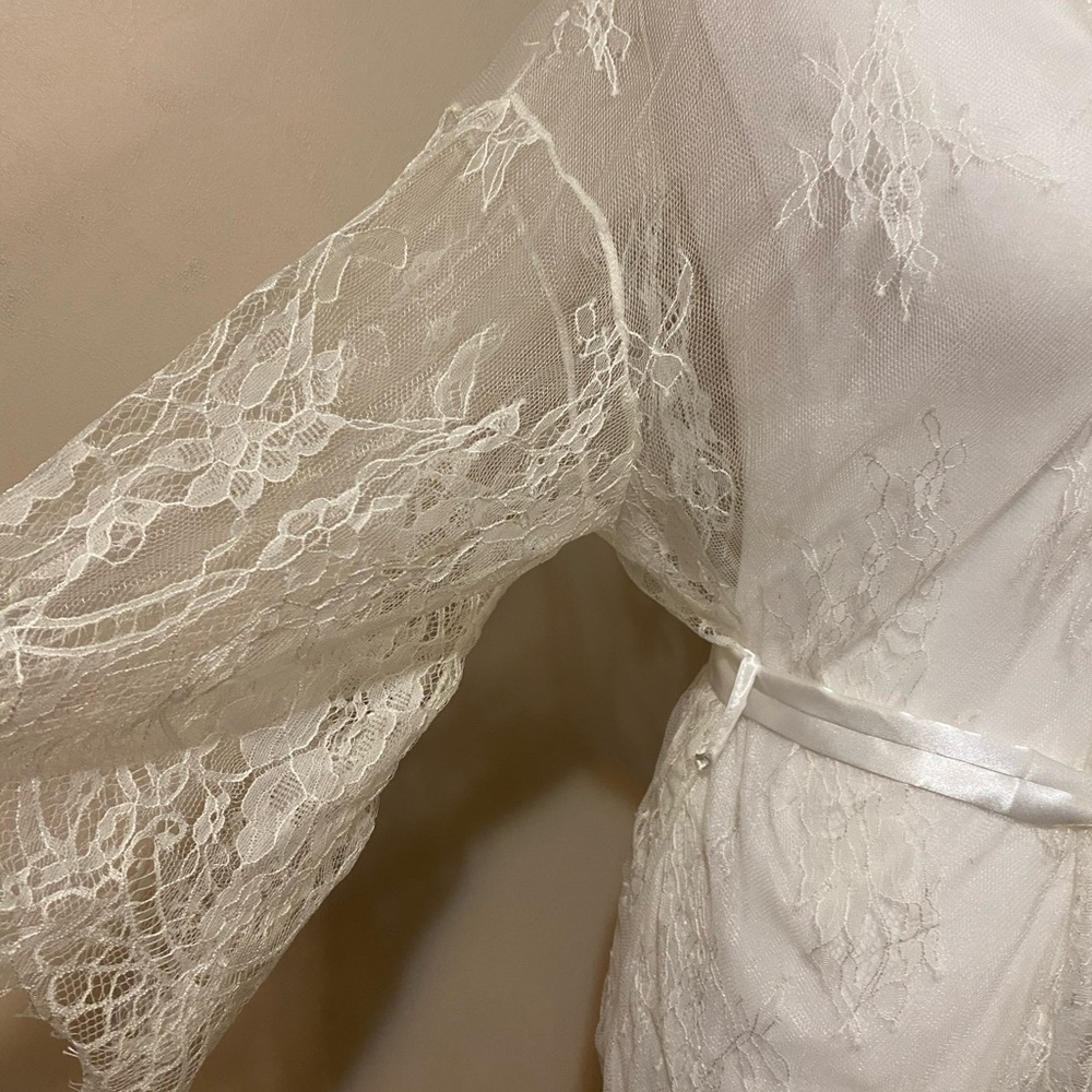 RS Love NWT women’s lace kimono robe babydoll lingerie size medium - Picture 3 of 8